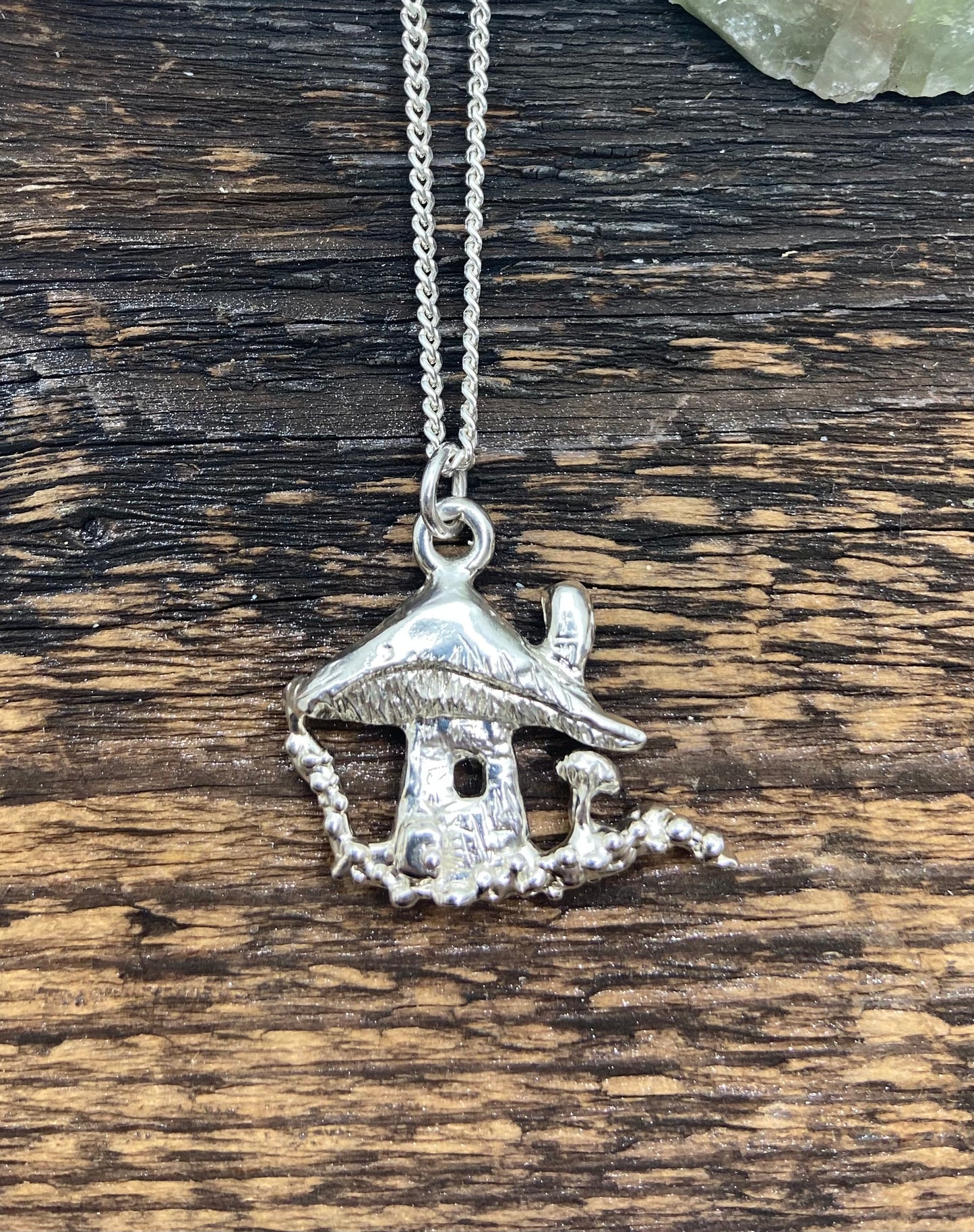 Mushroom House Necklace
