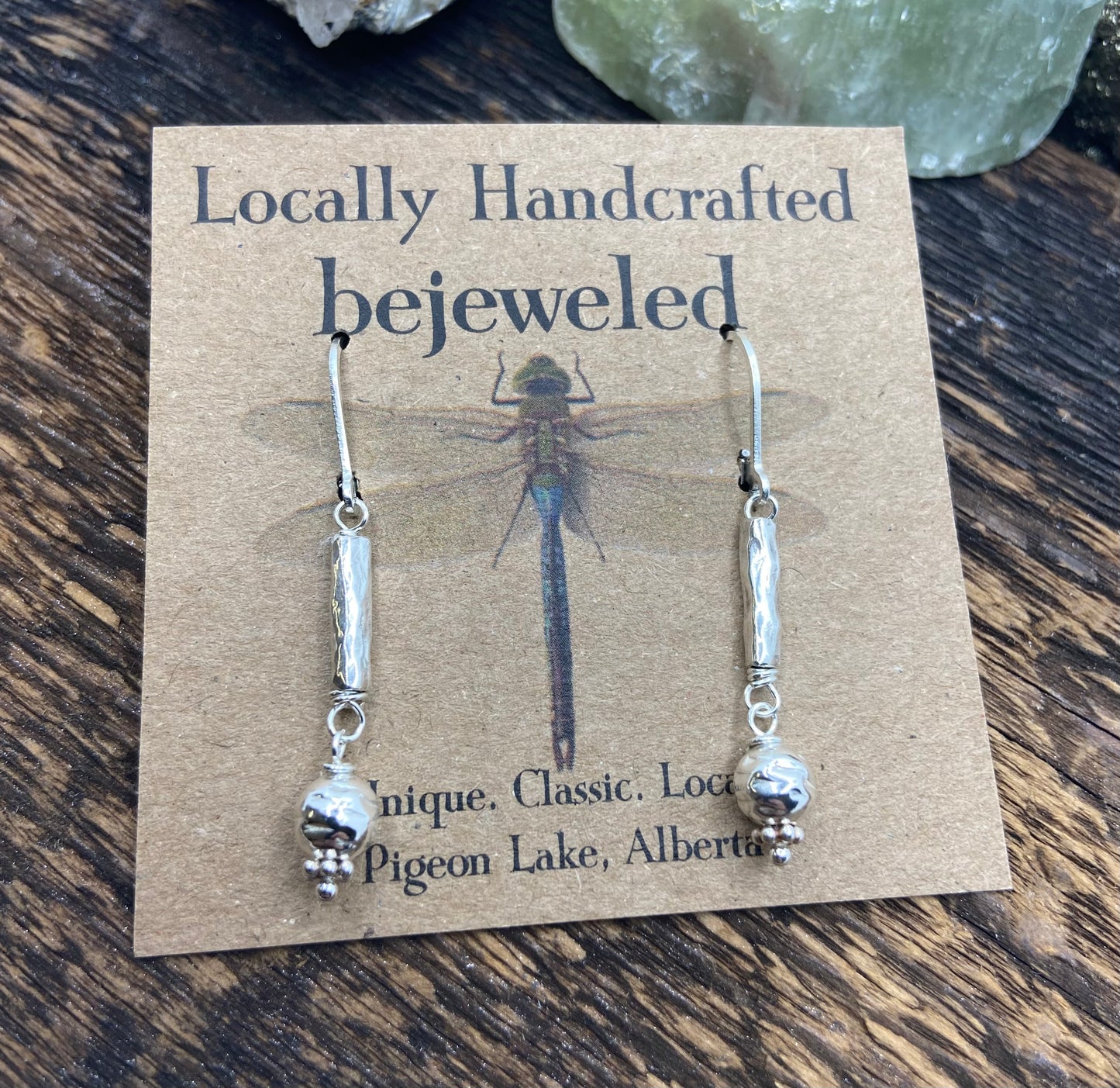 Hammered Sterling silver Earrings