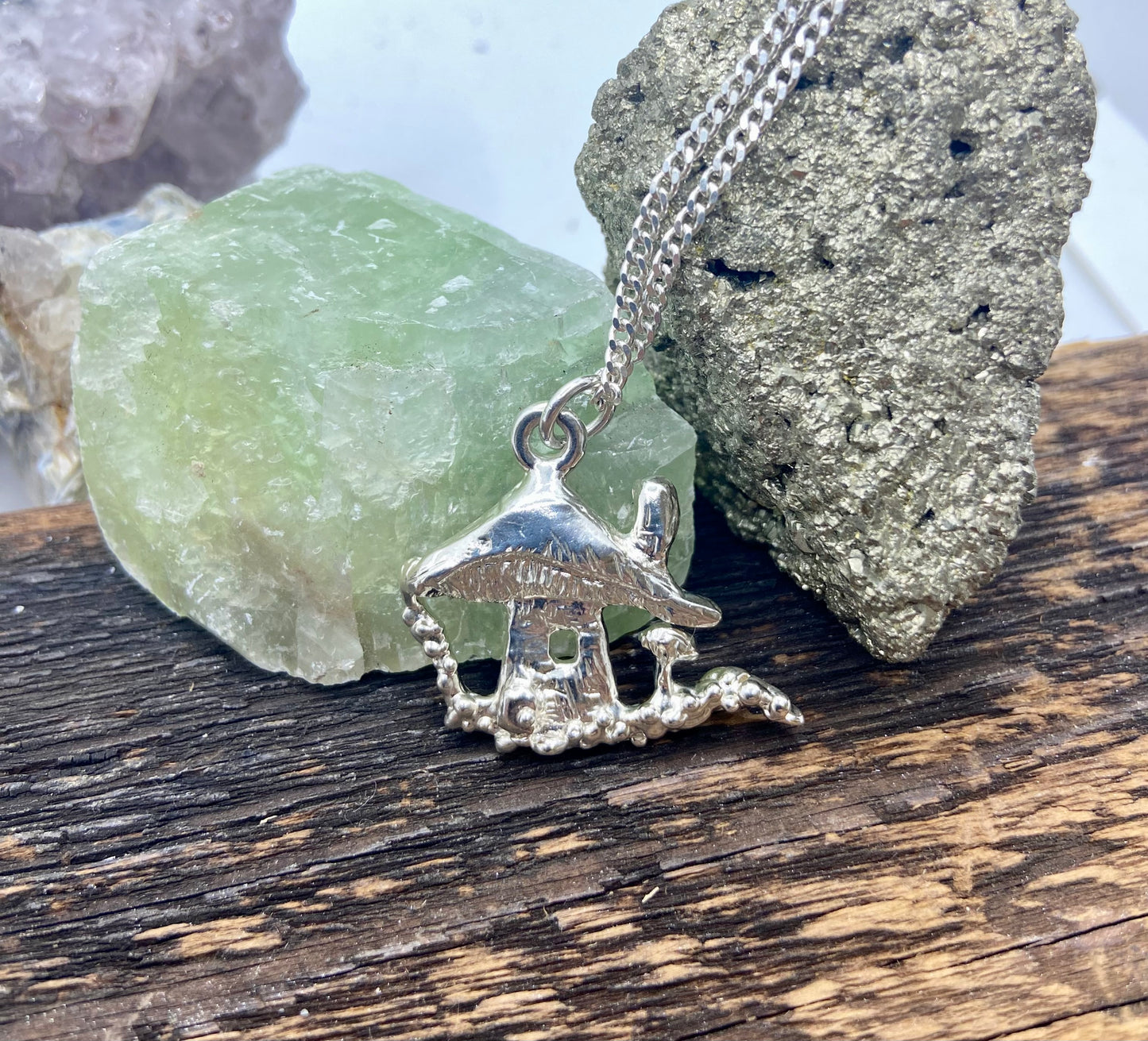 Mushroom House Necklace