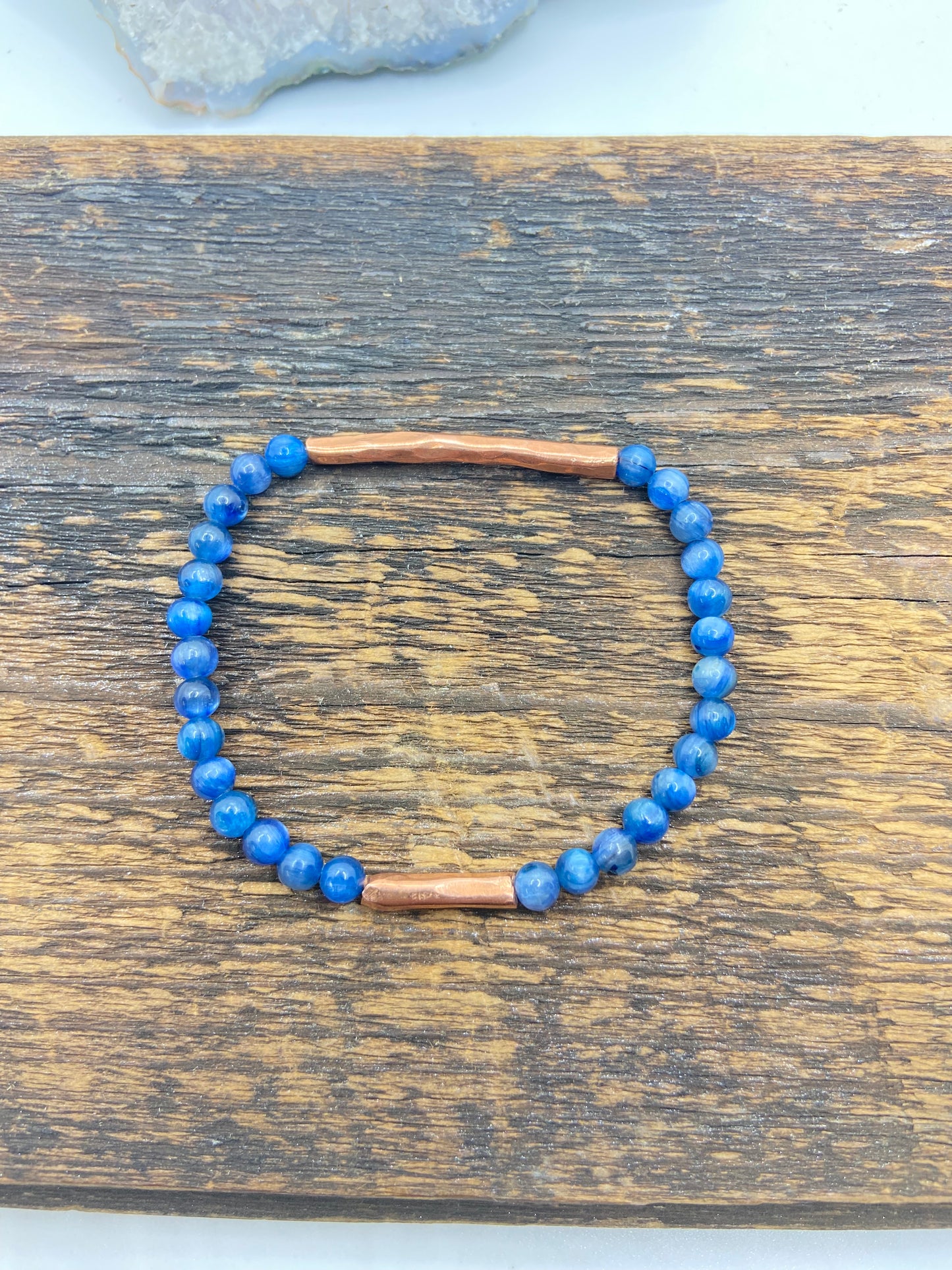 Copper & Kyanite Stretch Bracelet