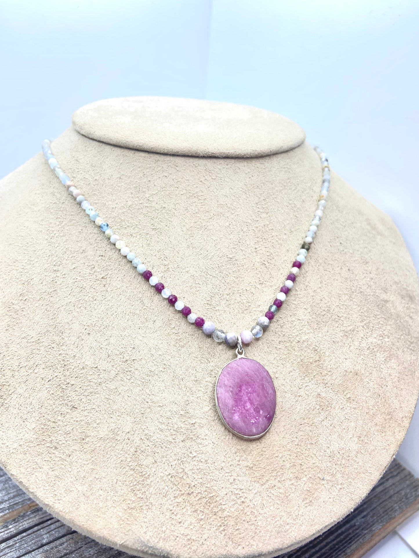 Ruby & Moonstone necklace