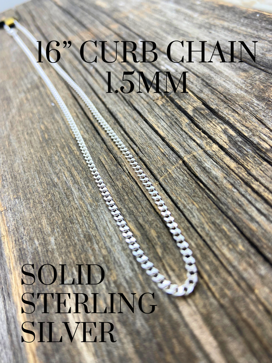 16” Sterling Silver Chain