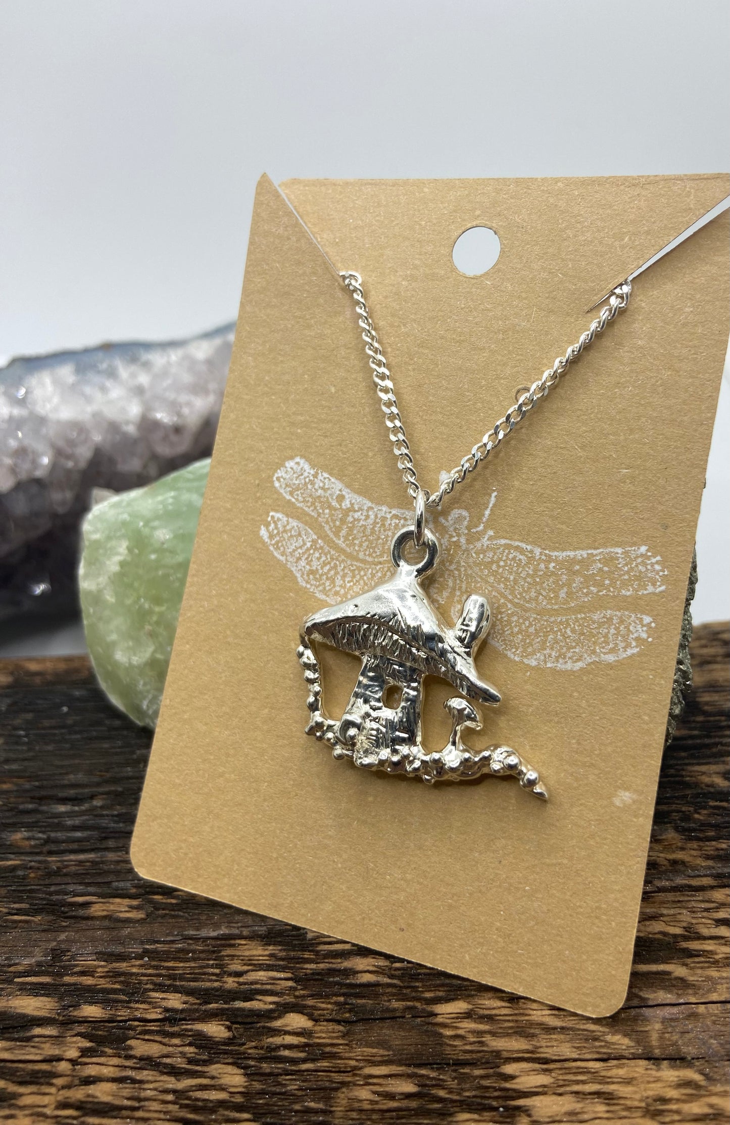 Mushroom House Necklace