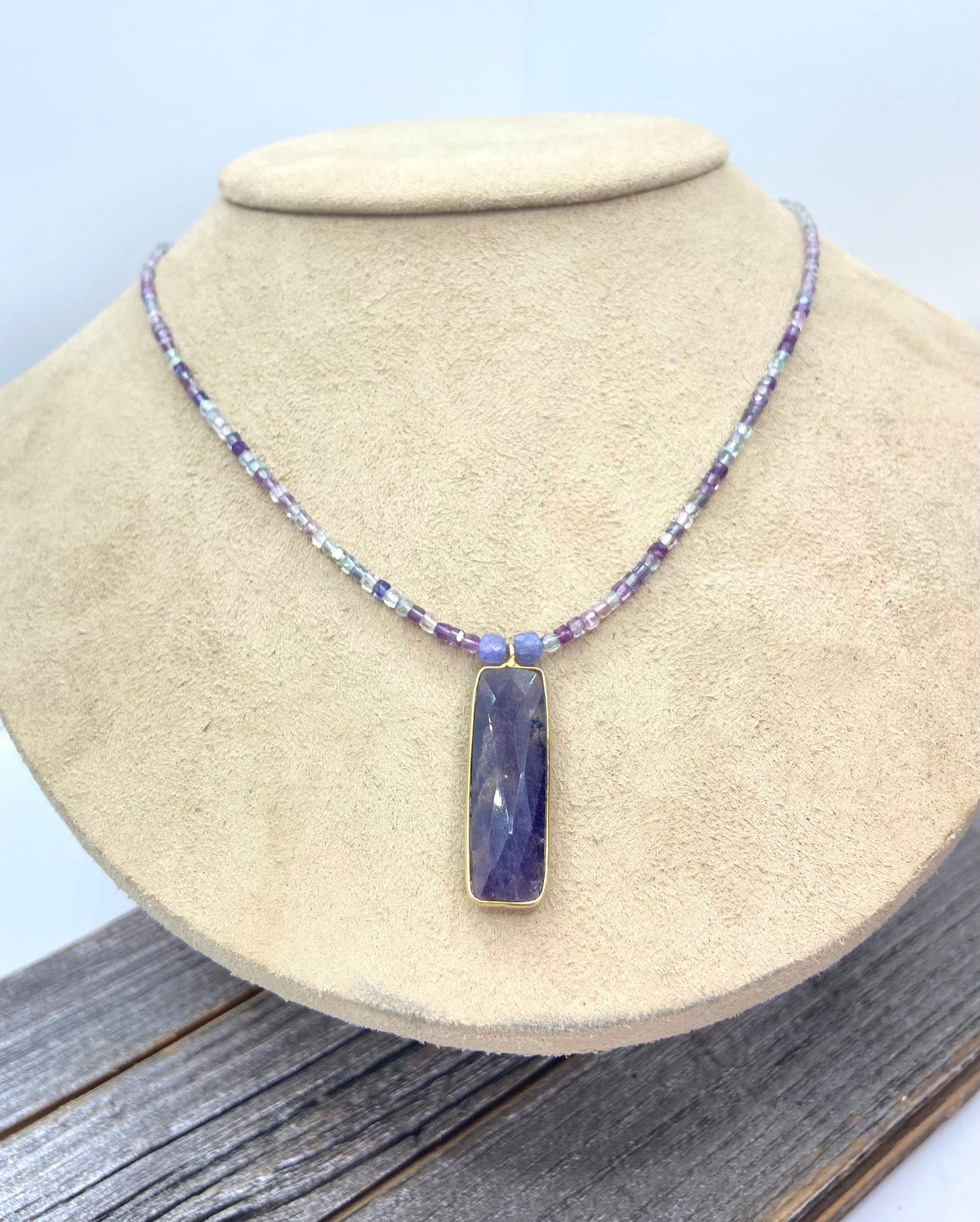Lepidolite & Fluorite Necklace