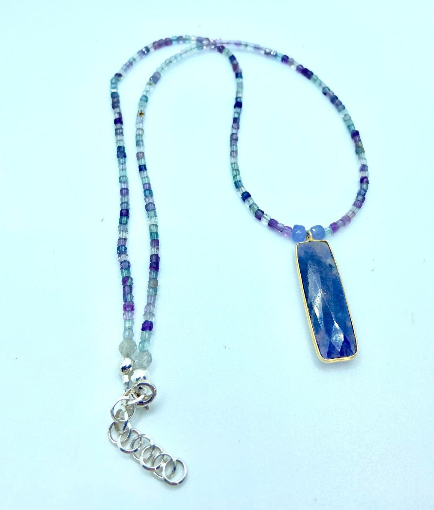 Lepidolite & Fluorite Necklace