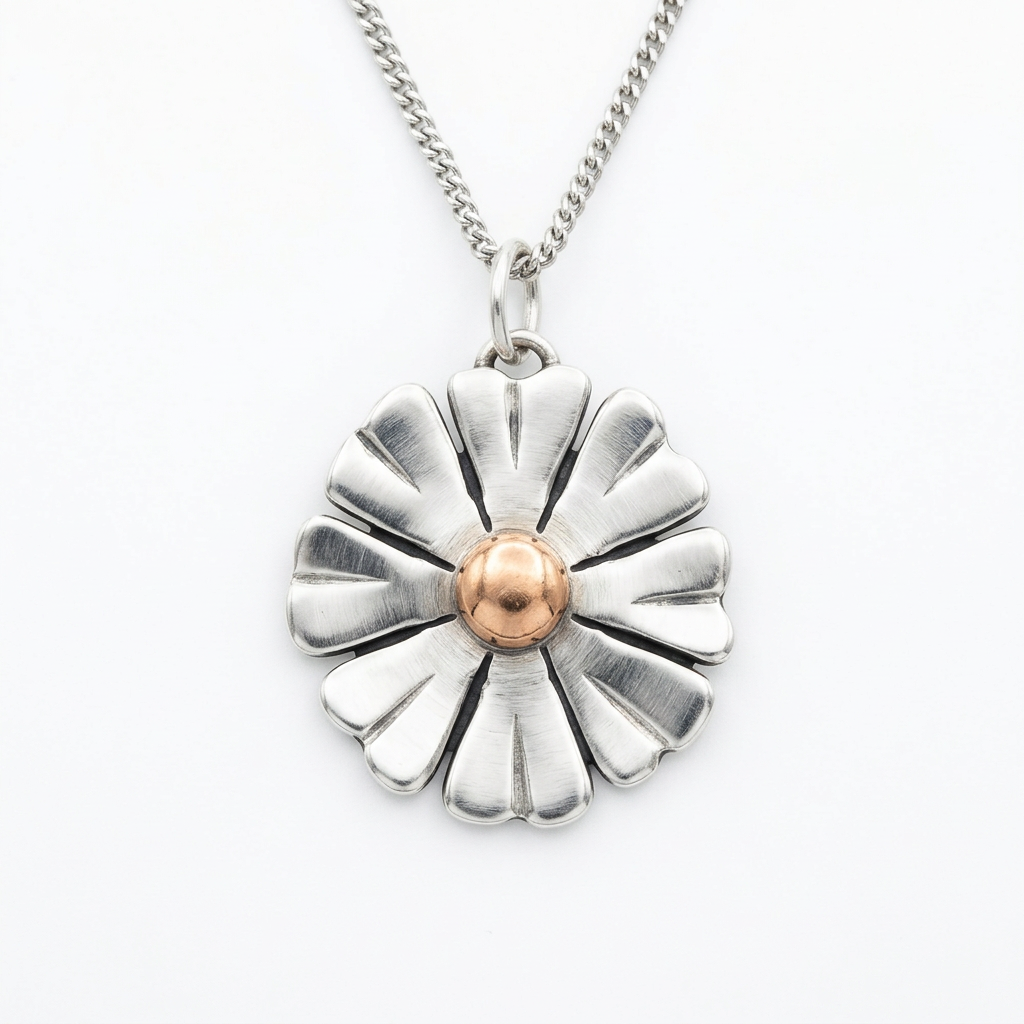 Refined flower pendant photo with softer lighting